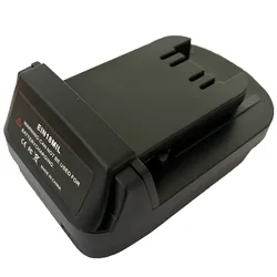 Adaptador de batería para Einhell a Milwaukee, convertidor de batería de iones de litio de 18V para herramienta de batería de iones de litio Milwaukee de 18V
