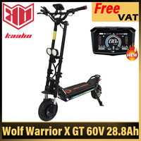 KAABO Wolf Warrior X GT 60V 28.8Ah Battery 1100W*2 dual Motor Central Display with NFC 10*3.0inch CST Tire Electric Scooter