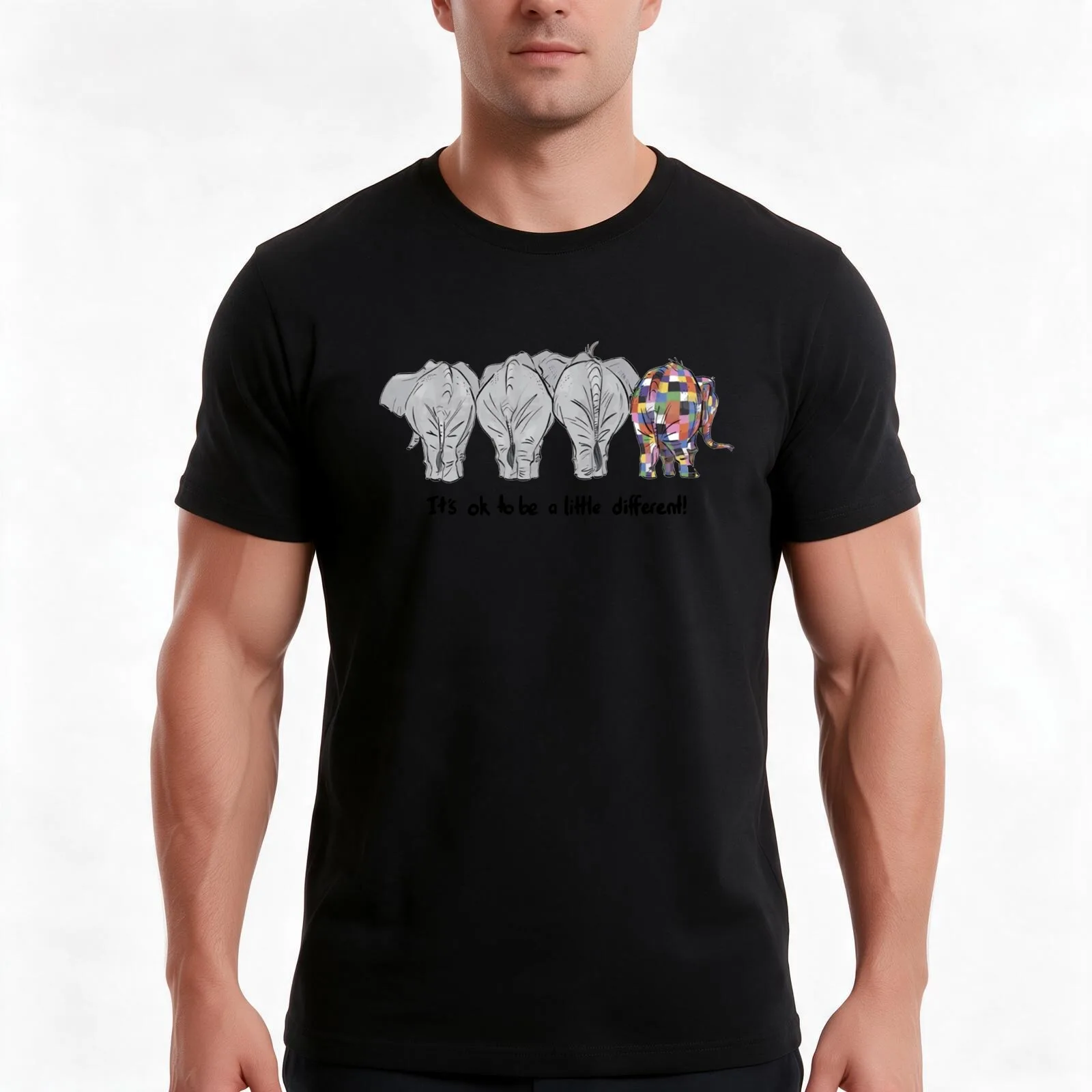 It’s Ok To Be A Little Different T-Shirt Summer Casual Cotton Tee Oversized Streetwear Tops Vintage Graphic Print