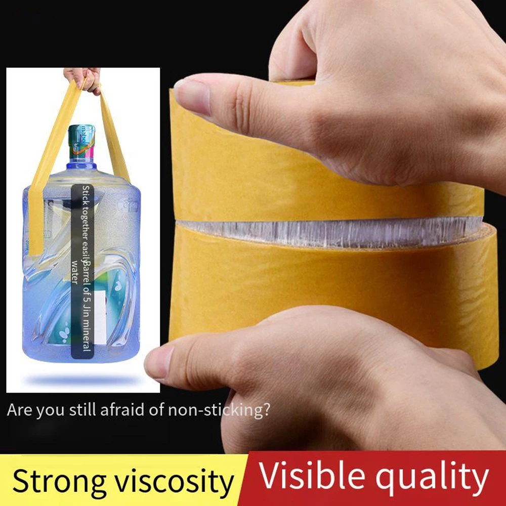 20m Strong Fixed Double Sided Cloth Based Tape Carpet Grid Translucent Heavy Duty Wall Bathroom Waterproof Seamless