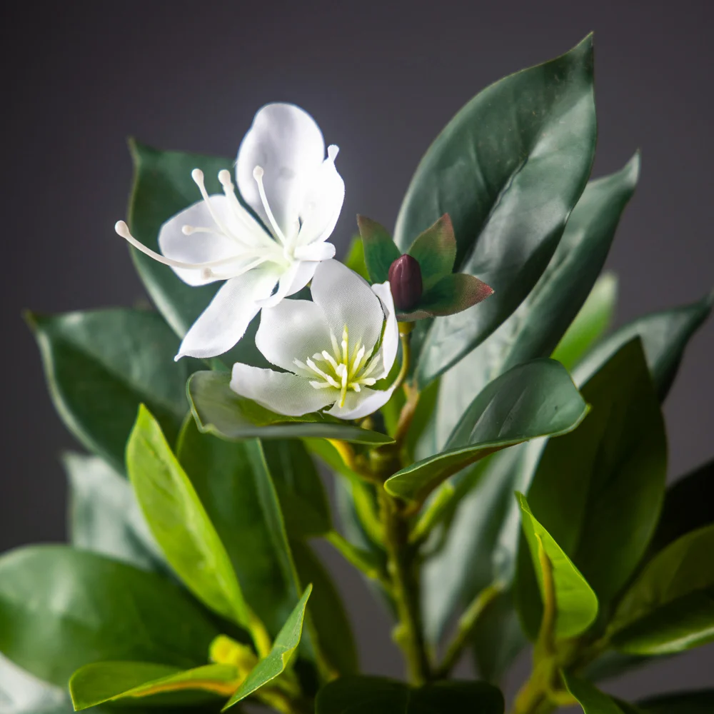 80/120 cm große künstliche Ficus-Pflanzen, künstlicher tropischer Banyanbaum, künstlicher Ficus-figue, künstlicher Magnolienbaum für die Dekoration von Haus und Geschäft – Detail 12