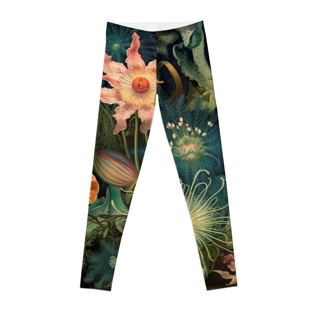 A.I. Gardens :: Sampling Masters :: Ernst Haeckel + James McNeill Whistler Leggings Fitness clothing Womens Leggings