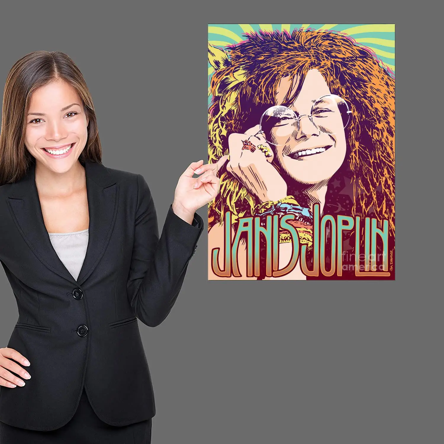 janis joplin  Poster Decorative Painting Canvas Poster Gift Wall Art Living Room Posters Bedroom Painting