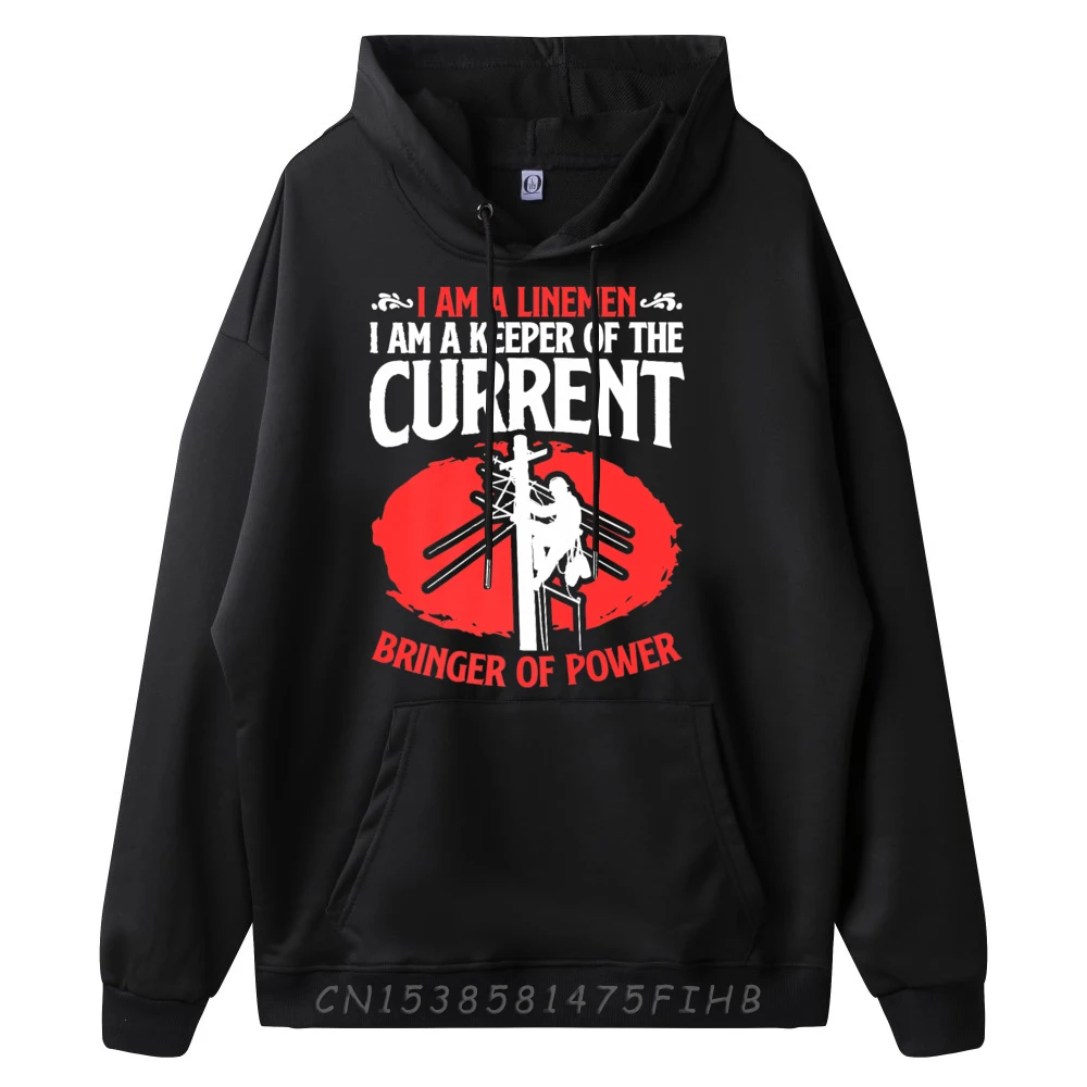 Latest Bringer Of Power Electric Technician Design Hoodies Round Collar Mens Hoodies Long Sleeve Christmas Design Hoodies