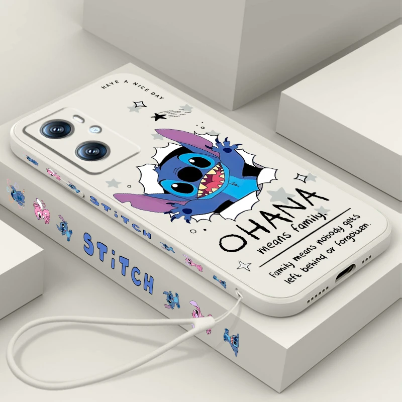 

Lilo Stitch Love Disney Hot Liquid Left Rope For OPPO Find X6 X5 X3 A98 A96 A94 A93 A77 A76 A74 A72 A57 A53 A16 5G Back