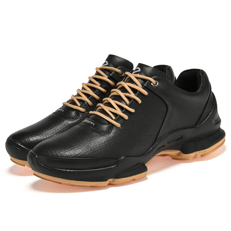 

Новые мужские повседневные кожаные кроссовки из натуральной кожи (верхний слой) на шнуровке, нескользящие, износостойкие, для ежедневных прогулок на свежем воздухе, модель 2026 года