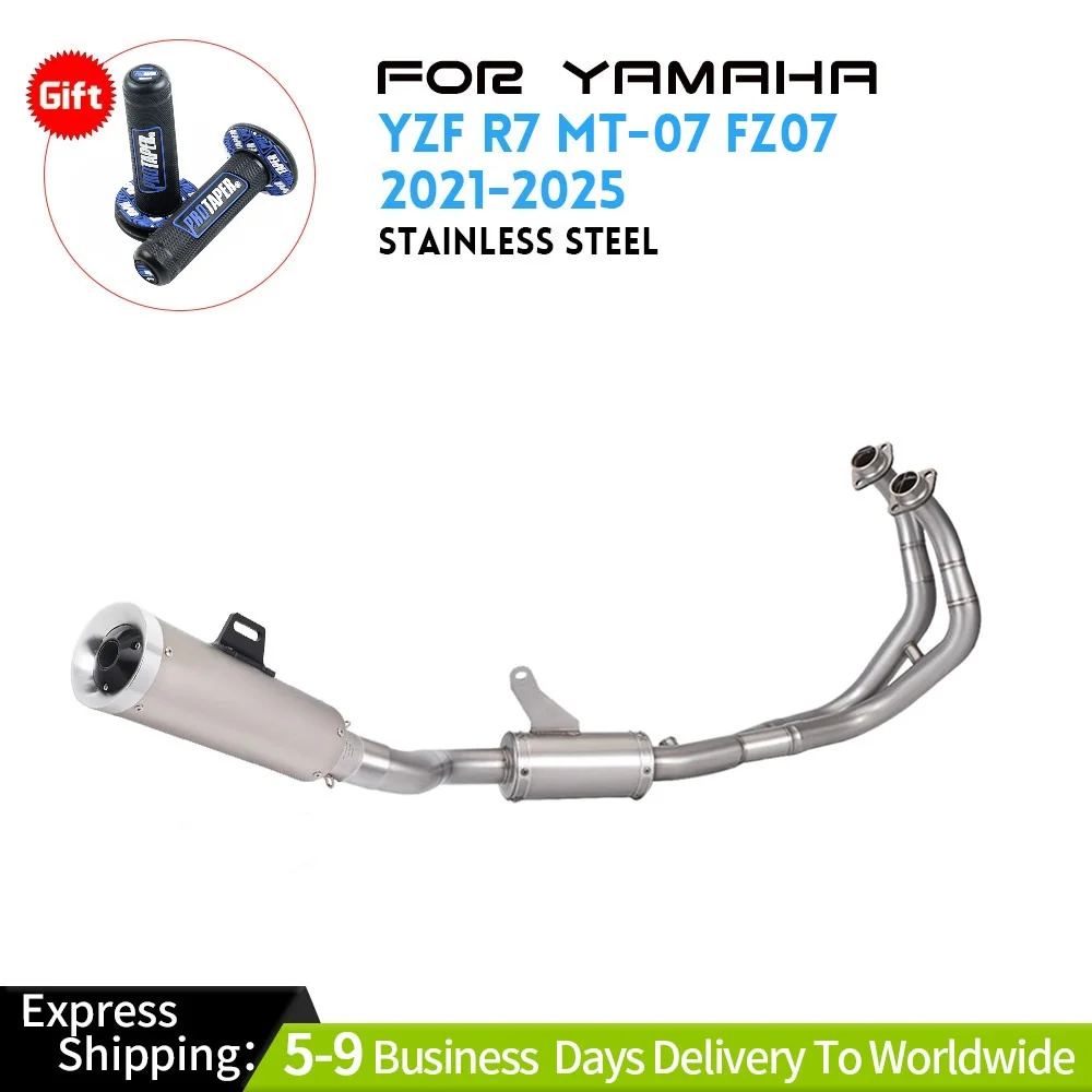 

For Yamaha MT-07 YZF R7 2021-25 Full System Slip-On Exhaust Front Pipe Mufflers Exhausts Pipes