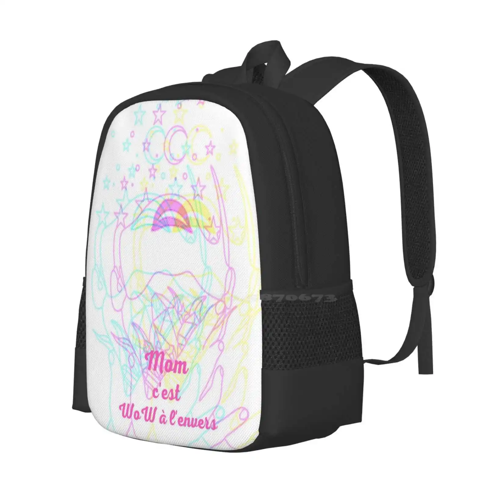 Mother'S Day School Bag Big Capacity Backpack Laptop Amazing Mothers Day Happy Fun Enjoy Queen Of Style