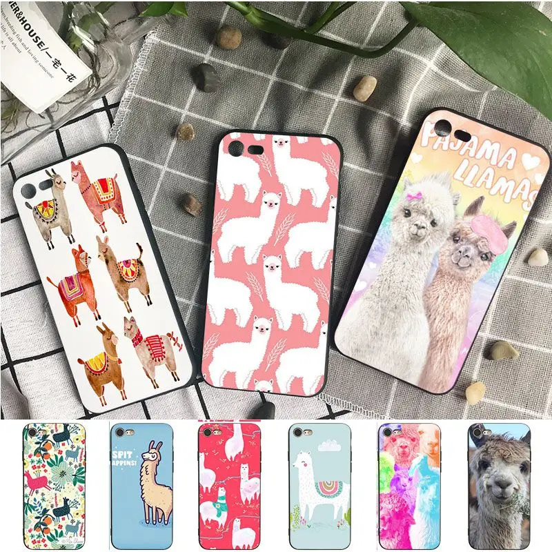 the alpaca animal coque phone cover for iPhone 15Pro 16pro 13PRO max 7 8 XR 14plus 11pro 12pro max 13mini SE 2020 cases funda