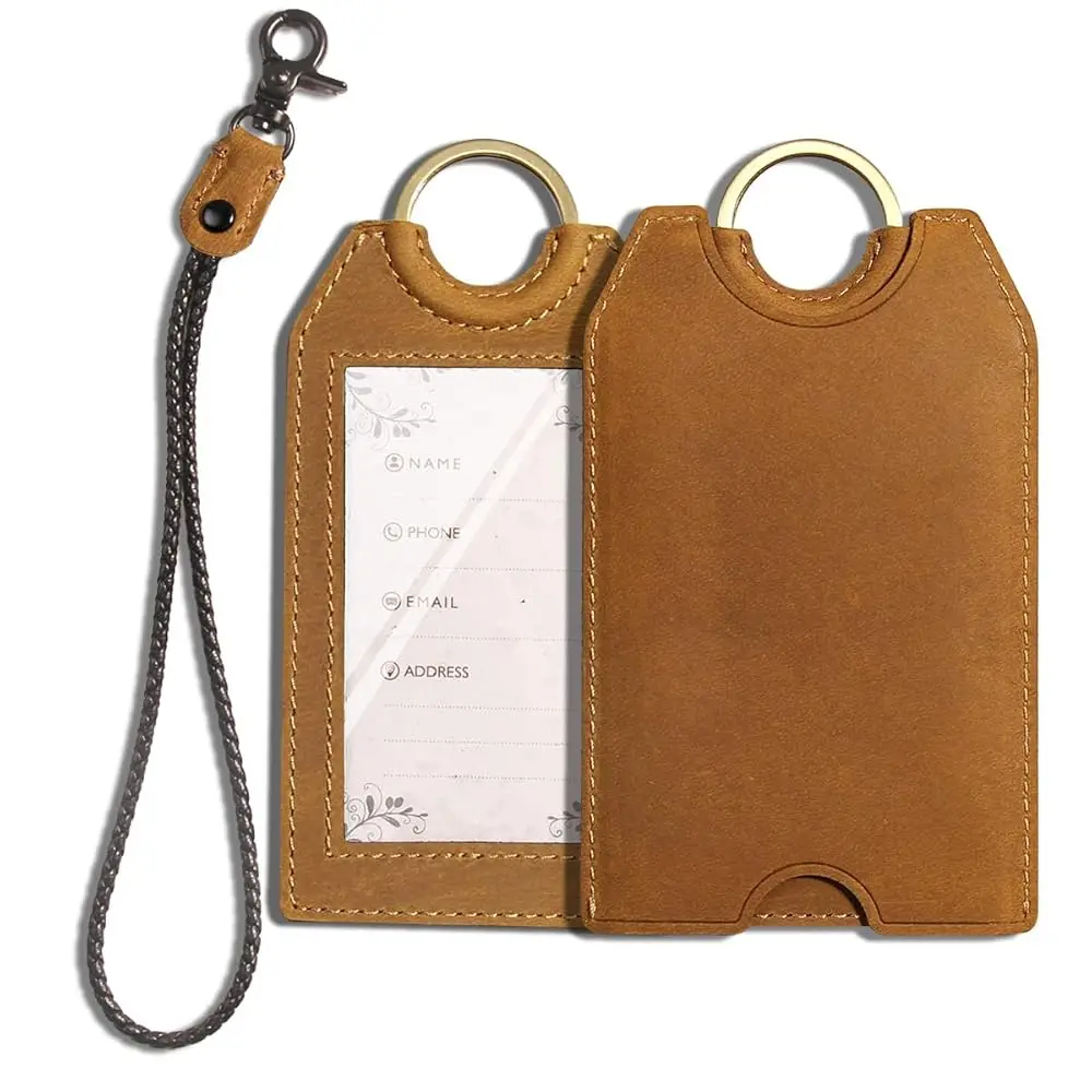 

Luggage Tags (Golden-Brown, Without Airtag Holes)