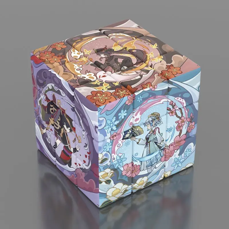 Anime Honkai: Star Rail Firefly Genshin Impact Balladeer Xiao Cosplay 3-step Puzzle Magic Cube Cartoon Magics Square Xmas Gift