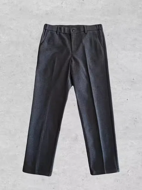 

Мужские брюки прямого кроя из твида премиум-класса, модные, универсальные, для повседневной носки, осенний сезон, деловой повседневный стиль