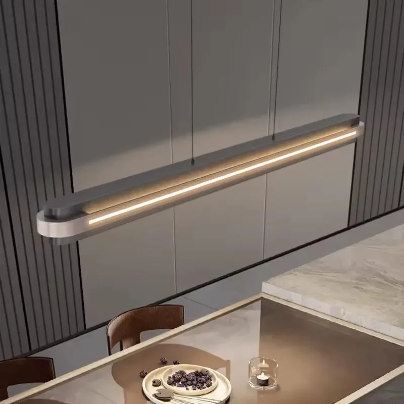 

Modern Minimalist Chandelier Suitable for Restaurants Cafes Office Desk Indoor Pandant Lighting Glossy Hanging Lamp Fixtures