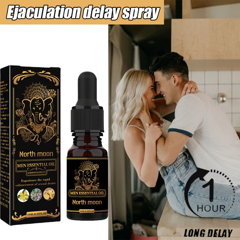 Ejaculation Delay Spray Massage Oil Male Delay for Men Spray Male External Use Anti Premature Ejaculation Prolong 60 Minutes