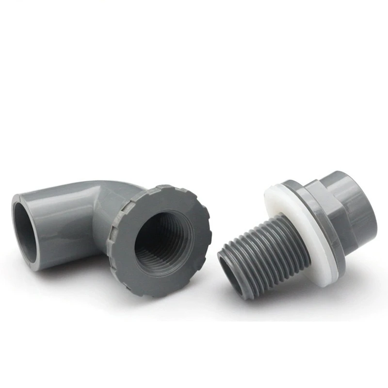 I.D20~50mm PVC Aquarium 90° Elbow Drainage Connector Fish Tank Overflow Joints Water Inlet Outlet Supply Pipe DIY Drain Fittings