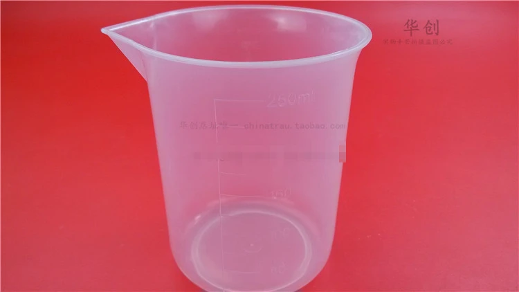 lab 250ml volum measure cup  Food Grade PP Plastic Transparent Sacle Cups Measuring Cups Volume Measurement Tools Kitchen Tools