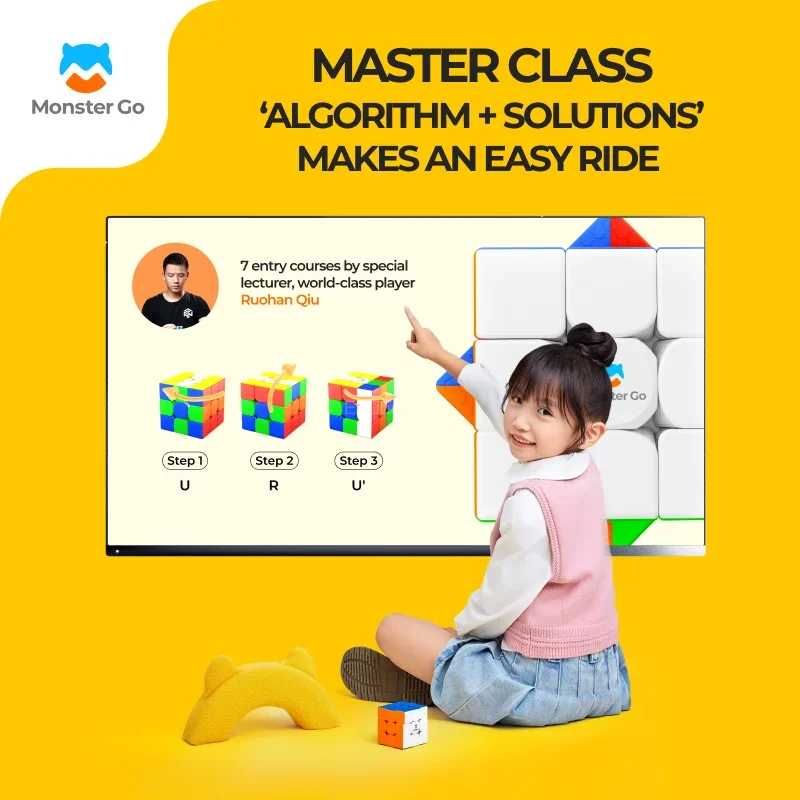 [Picube] GAN Monster Go EDU V3 3 x3 aggiornato M Magnetic Magic Speed Cube stickless giocattoli professionali GAN EDU V3M