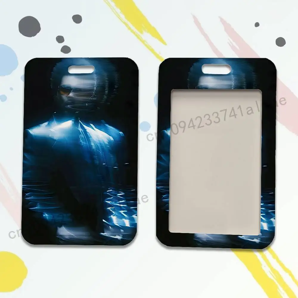 The W-Weeknd XO Badge Holder Pass Bus Work Card Cover Chest Pocket Students Gift ID Card Holder