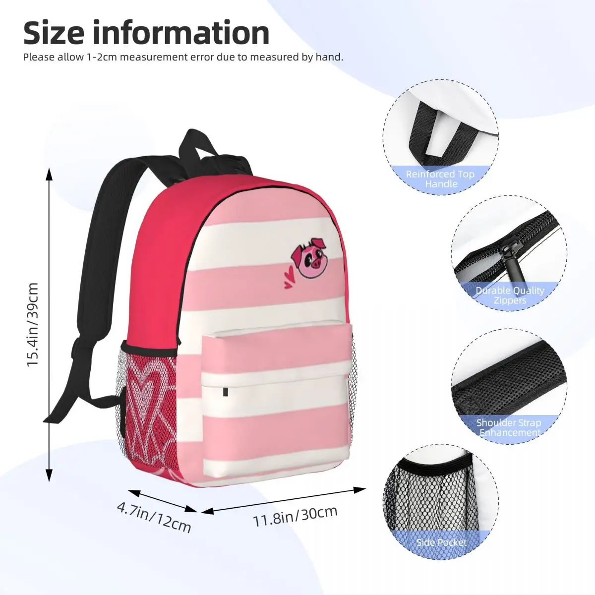 Hazbin-hotel-mochila informal ligera con estampado de polvo de ángel para la escuela, al aire libre, compras, oficina, 15 pulgadas