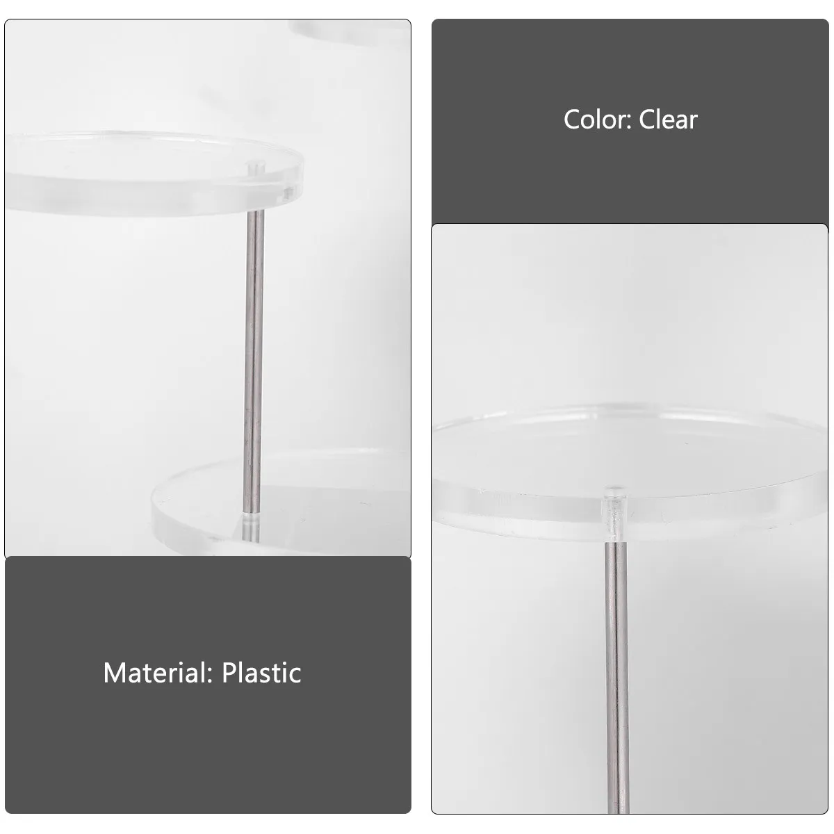 

1Set Display Stand Elegant Multi-Layer Jewelry Rack for Rings Earrings Bracelets Watches Artistic Objects Window Counter