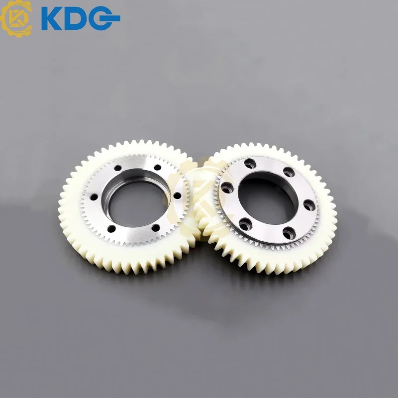 

KBA105 printing machine gear 51 teeth water roller drive gear 53 teeth nylon gear KBA machine gear