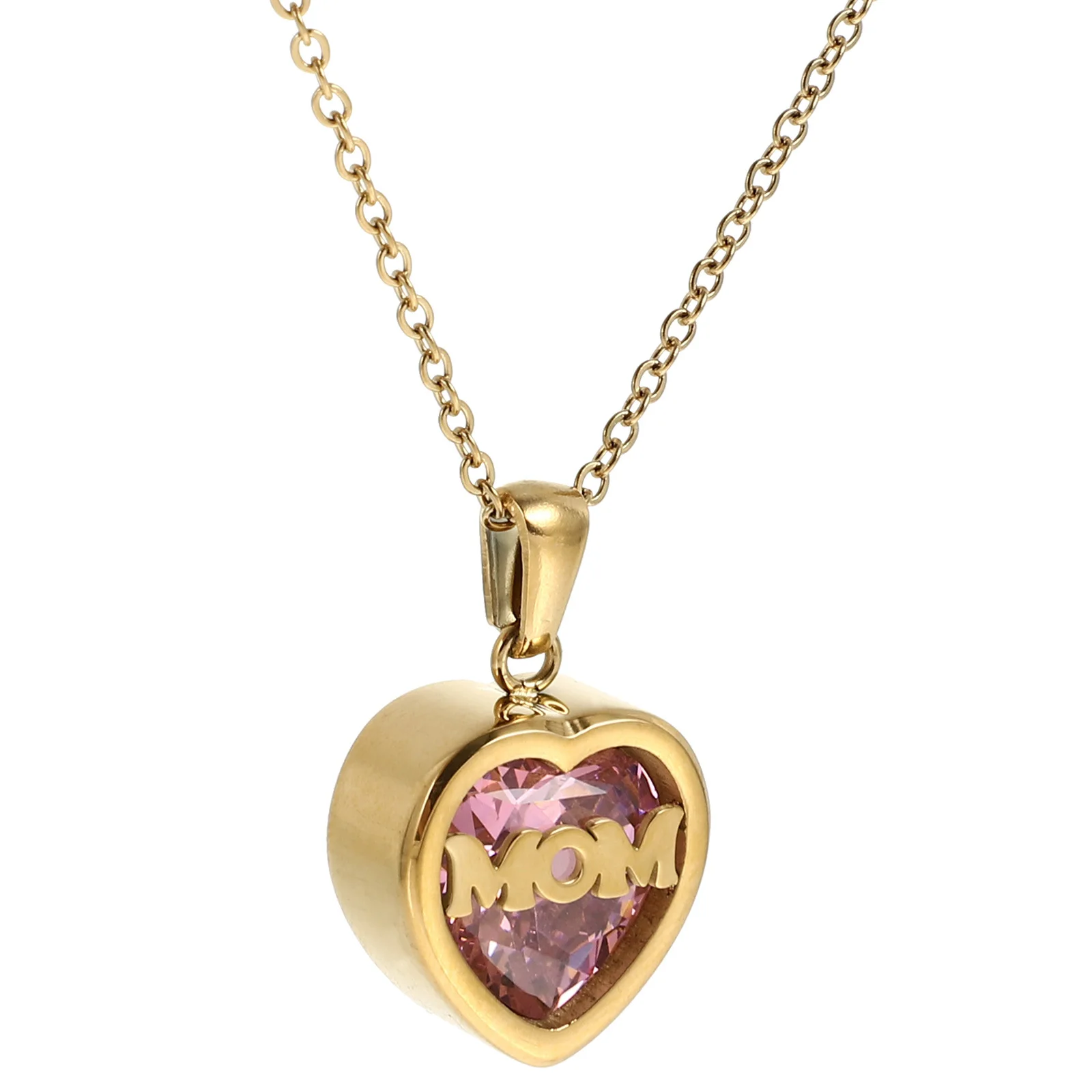 

Heart Pendant Necklace Stainless Steel Romantic Fashion Jewelry Gift Necklace for Mother's Day Women Heart Pendant Necklaces