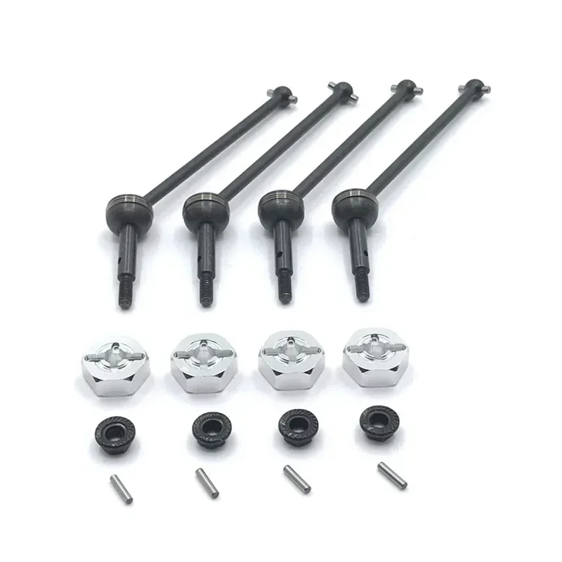 

WLtoys 144001 144002 124016 124017 124018 124019 RC Car Metal Upgrade Parts Before and After the Hexadecimal Coupling CVD