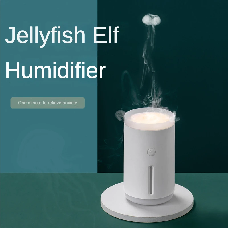 Jellyfish humidifier household large fog volume mini desktop creative spray air humidifier mini diffuser mini humidifier