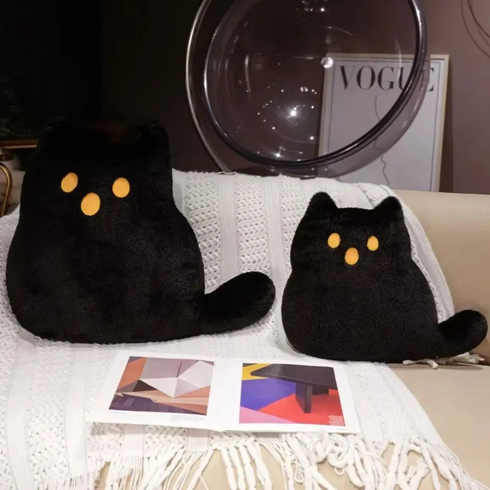 Jouets en peluche chat fantôme Style Halloween PP coton Kawaii chat blanc oreiller en peluche dessin animé mignon chat noir poupée en peluche enfants fille