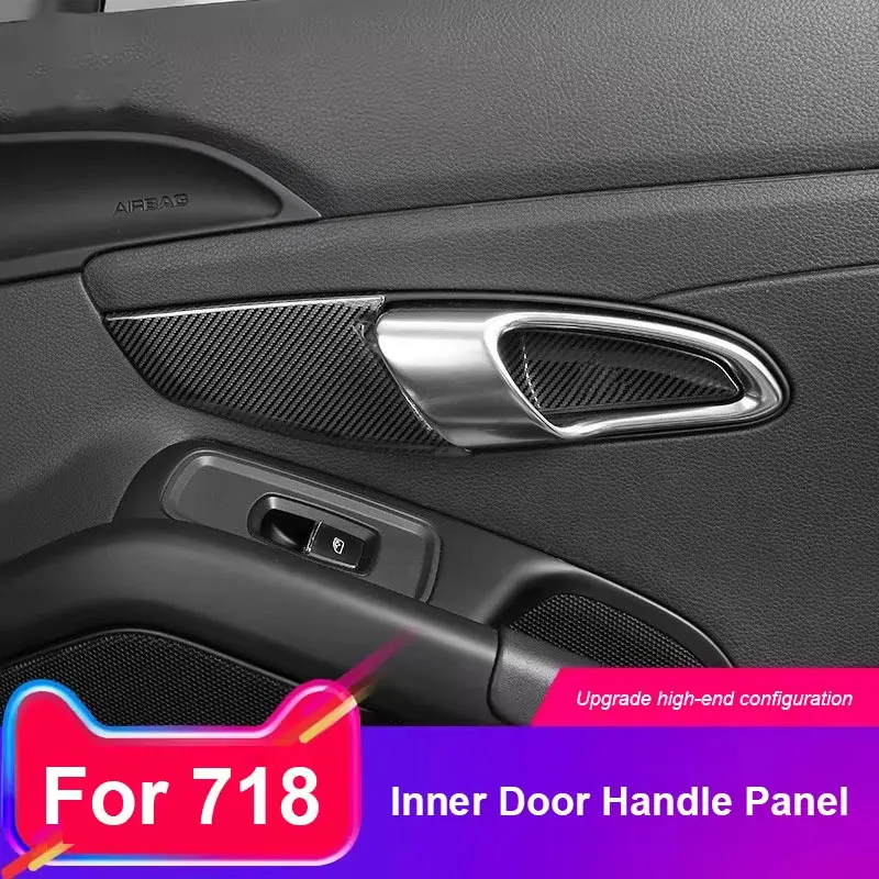

Inner Door Bowl And Outer Handle Set For Porsche 718 Boxster Cayman 2016 2017 2018 2019 Door Trim Cover Car Upgrade Accessories