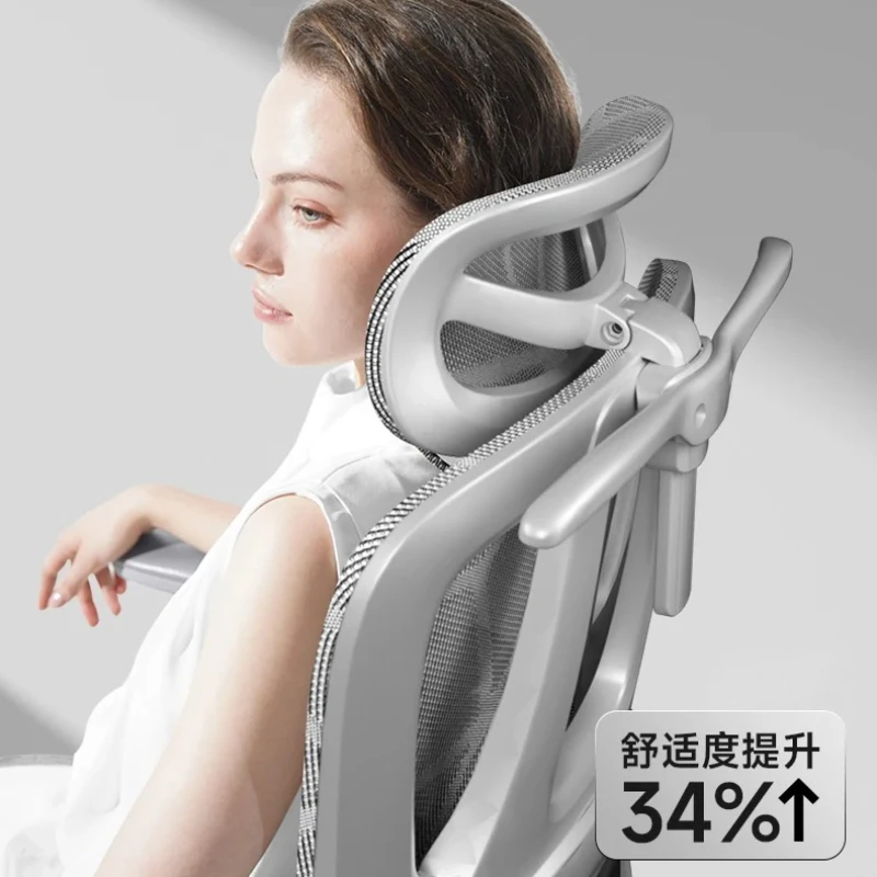 كرسي مريح من سيلا مريح لأثاث المكاتب بدواسة عجلات كرسي مريح لدعم الظهر 8D مسند ذراع آلي 360 ° دوران #5