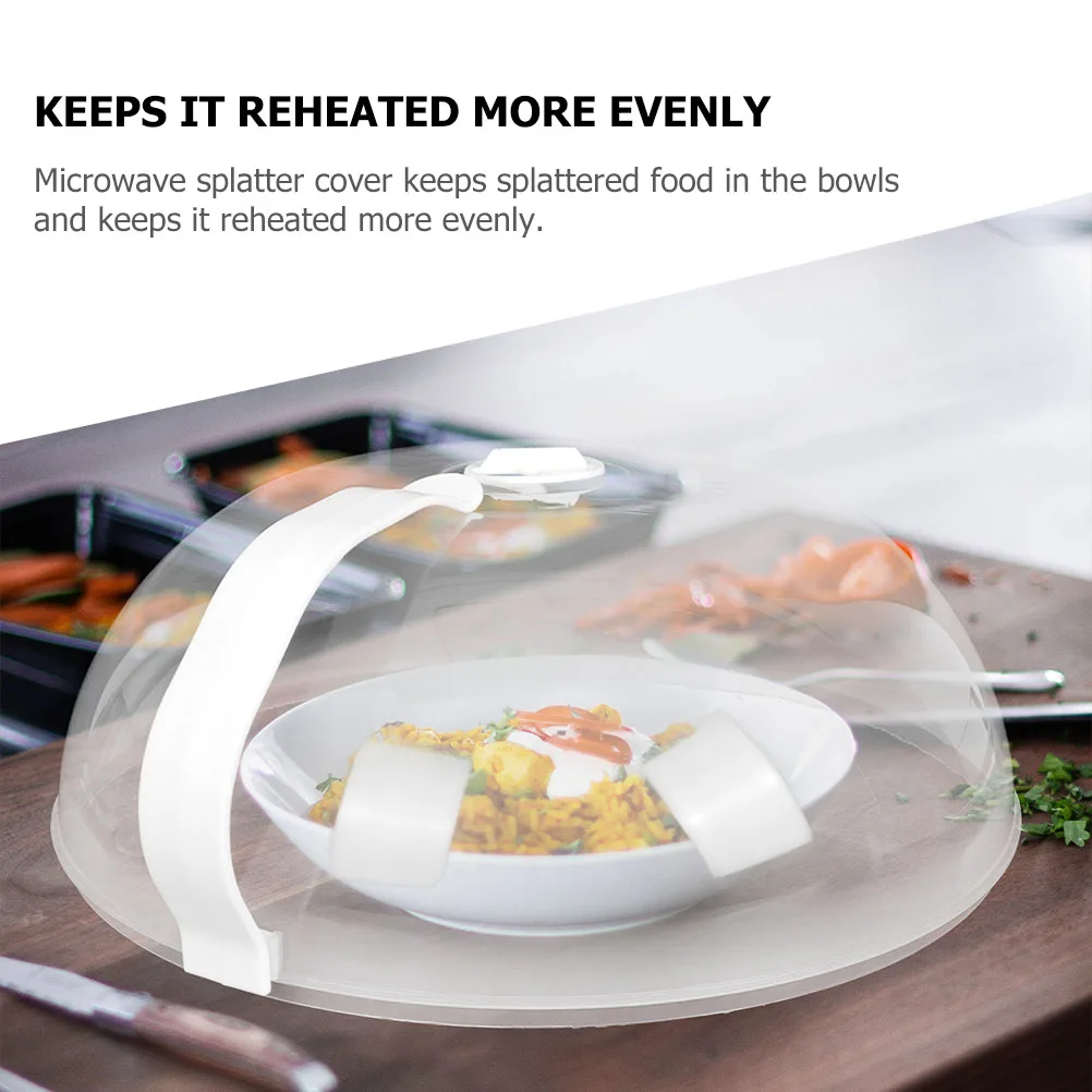 

2pcs Microwave Splatter Food Freshness Retain Flavor PC ABS Heat Resistant Refrigerator Use Kitchen Helper for Heating