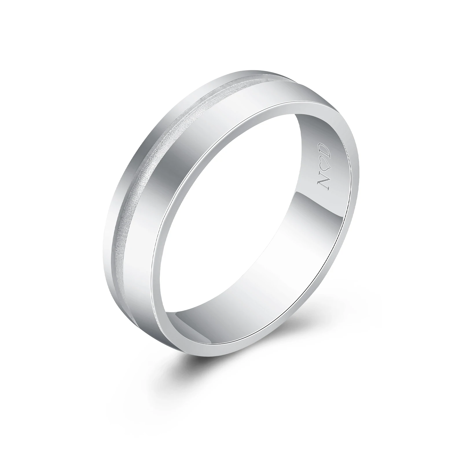 Anillo de Plata de Ley 925 de Provenza para hombre, elegante alianza de boda cepillada para hombre, grabado Simple gratis, joyería para todos los días