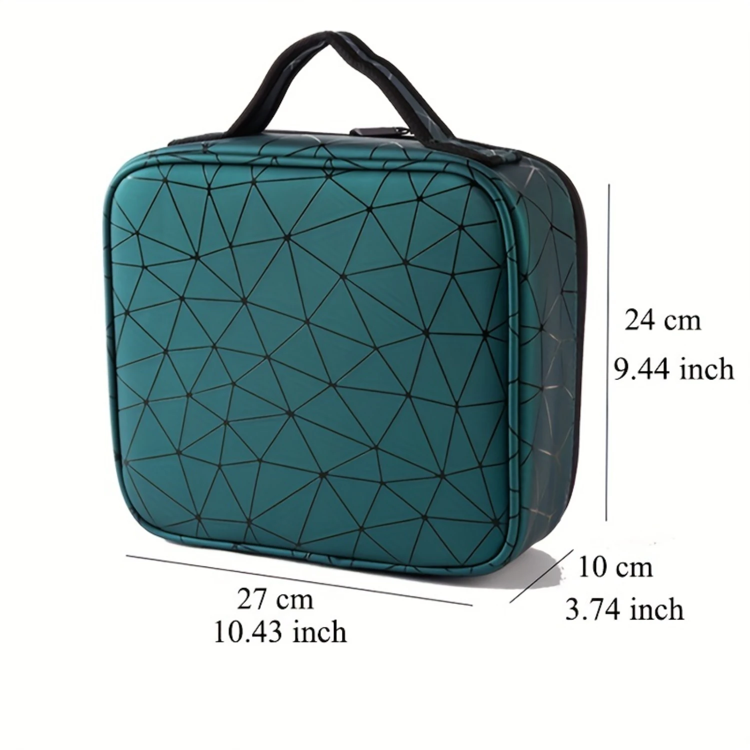 Waterproof Rhombus Toiletry Bag Portable Large Capacity Compartment Cosmetics Bag