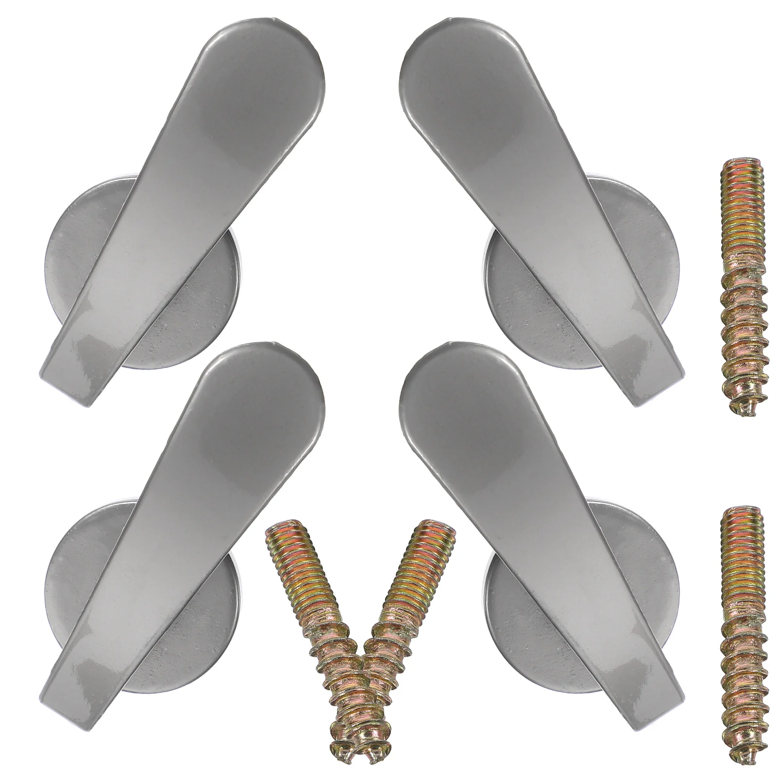 

4Pcs Metal Curtain Holdbacks Wall Mounted Hooks Drapery Tiebacks Window Curtain Accessories