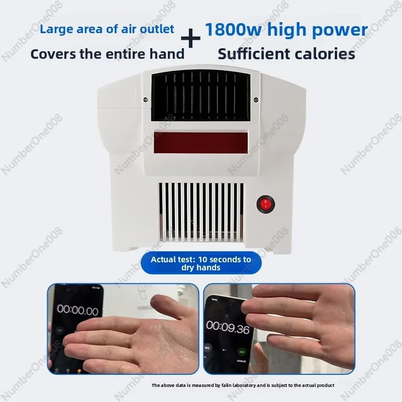 Automatic Sensor Hand Dryer - High-Speed Commercial & Home Use with Energy Saving Mode