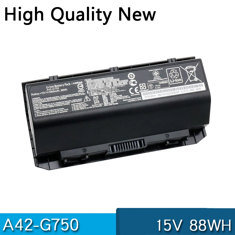 

Новый аккумулятор A42-G750 для ASUS ROG G750 G750J G750JH G750JM G750JS G750JW G750JX G750JZ 15 В 88 Втч