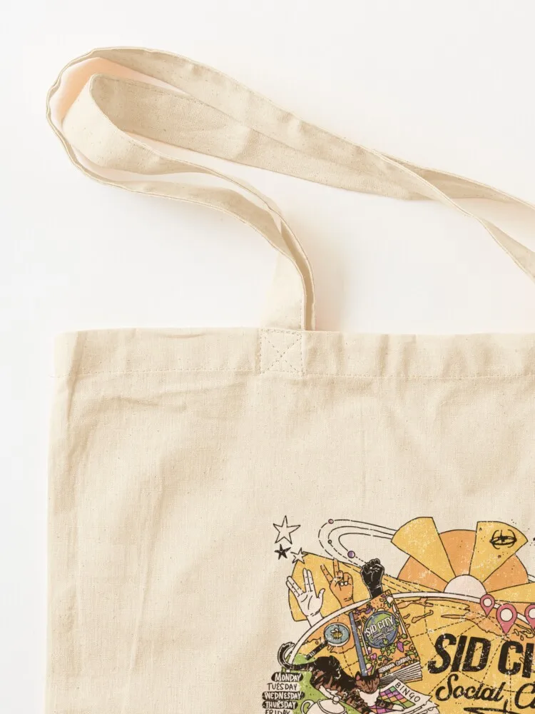Sid City Social Club World Tour 2020 (DISTRESSED) Tote Bag Women's bag canvas tote bags supermarket folding bag