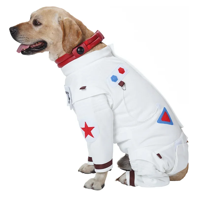 Small Medium Dog Cosplay Costume Astronaut Fantasia Disguise Fashion Cute Space suit Pet Puppy Halloween Carnival Party Clothes