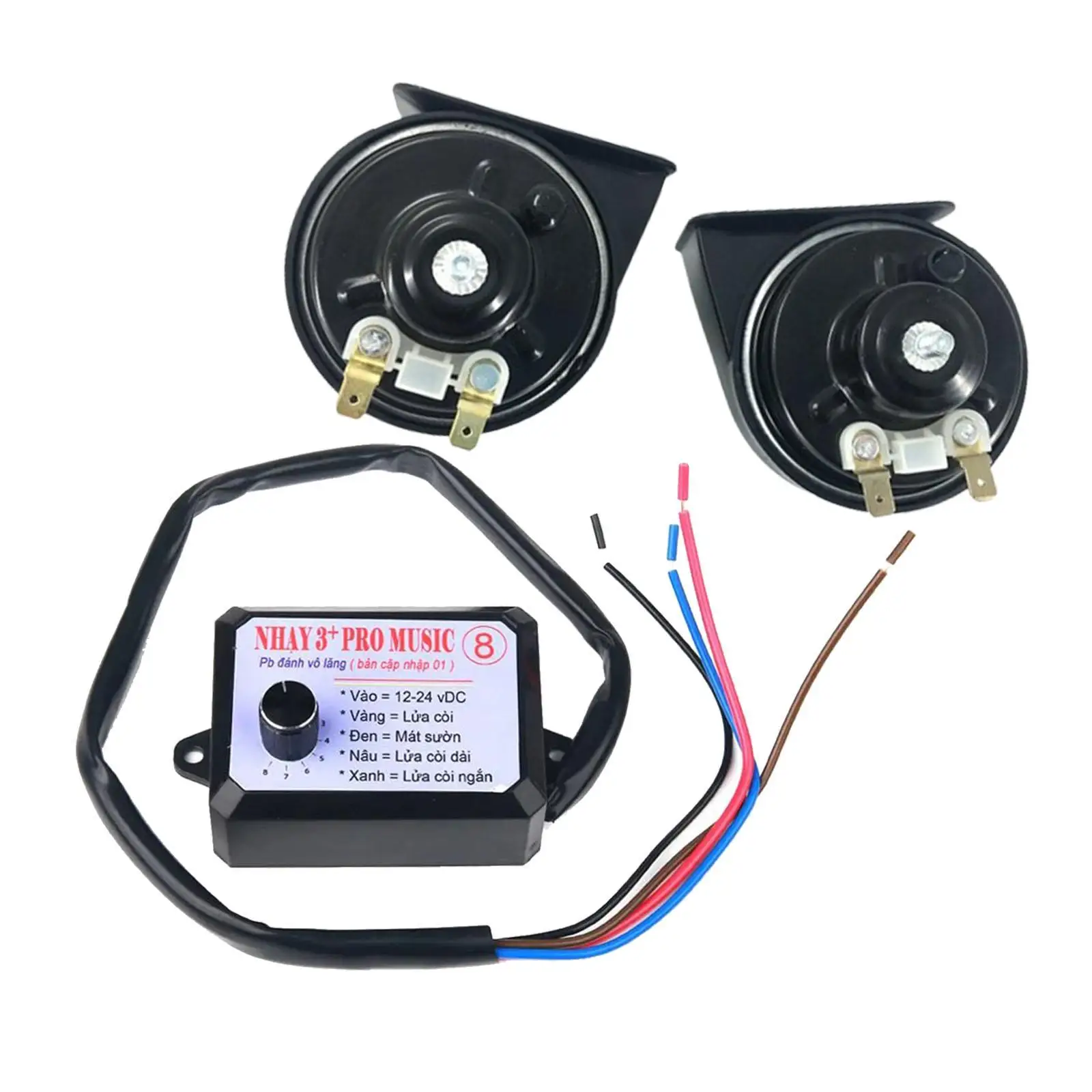

Durable Car Horn Controller Universal Electric Sound Effect Control Box for Boats Trucks and Cars