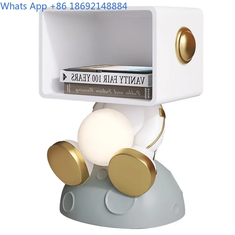 Nordic Multifunctional Bedside Table Cartoon Room Bedroom Storage Bedside Shelf Organizer