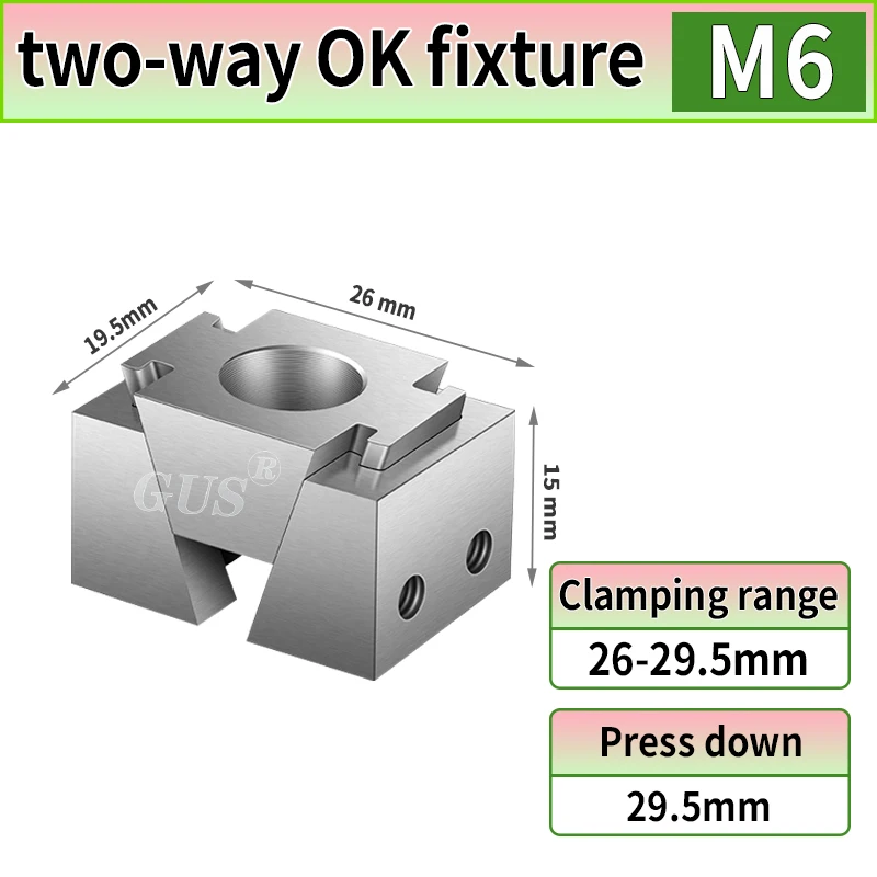 

Ok Clip M6 M8 M10 M12 14 16 Ok Fixture Wedge expansion machine desktop adjustable Side fixed precision Bidirectional fixture CNC