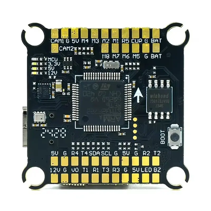 Y44A F722 Flight Controller 80A 8S, for 13 Inch FPV Drone, ARGUS ECO Stack 8bit ICM42688P Gyro