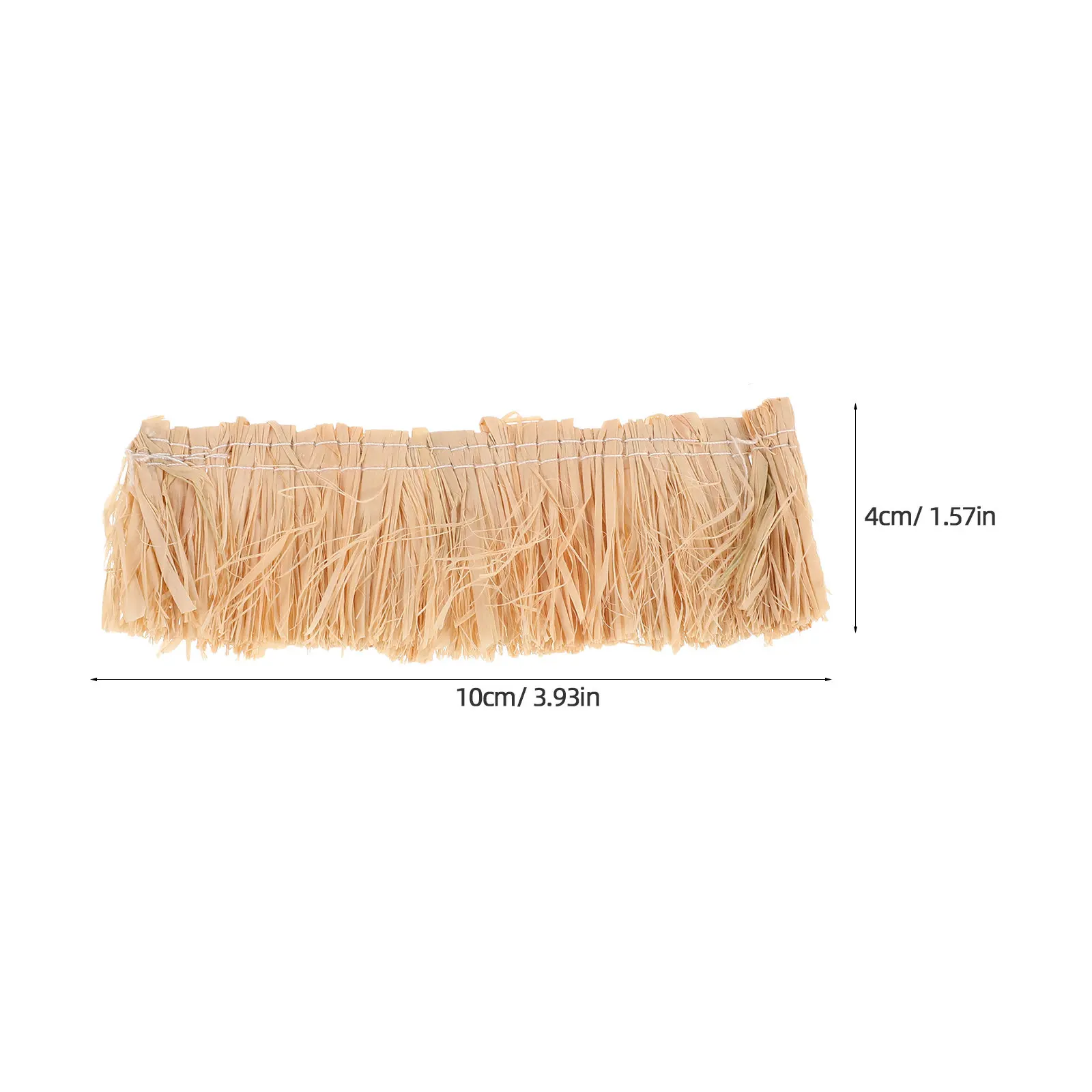 12 pièces de mini-rouleaux de chaume artificiel pour toiture, décoration de maison miniature DIY, 3,93x1,57 pouces, mini-chaume