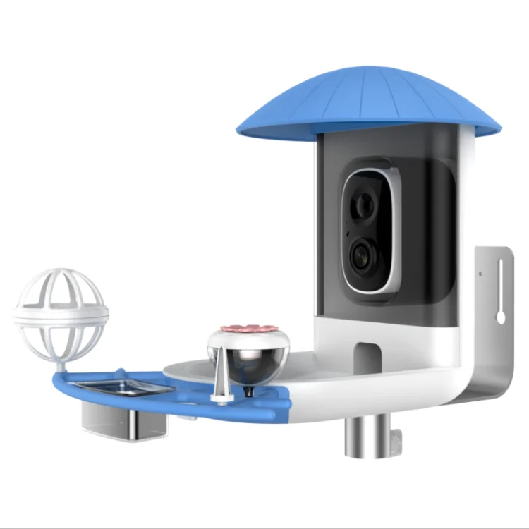 

Outdoor Garden IP66 Smart Bird Feeder High-Tech Solar Powered with Night Vision Camera Waterproof Wifi Bird House Station