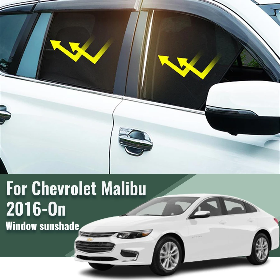 

For Chevrolet Holden Malibu V400 2016-2023 Magnetic Car Sunshade Shield Front Windshield Curtain Rear Side Baby Window Sun Shade