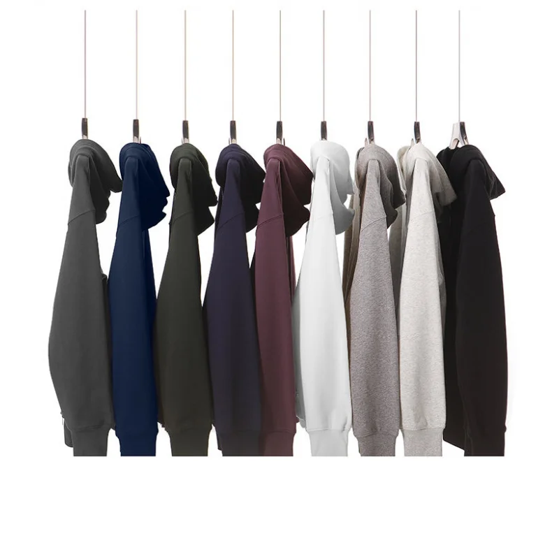 

【Mirrordust】350Осенняя толстовка с двойной молнией в уличном стиле, простой повседневный свободный кардиган с заниженными плечами, куртка для мужчин