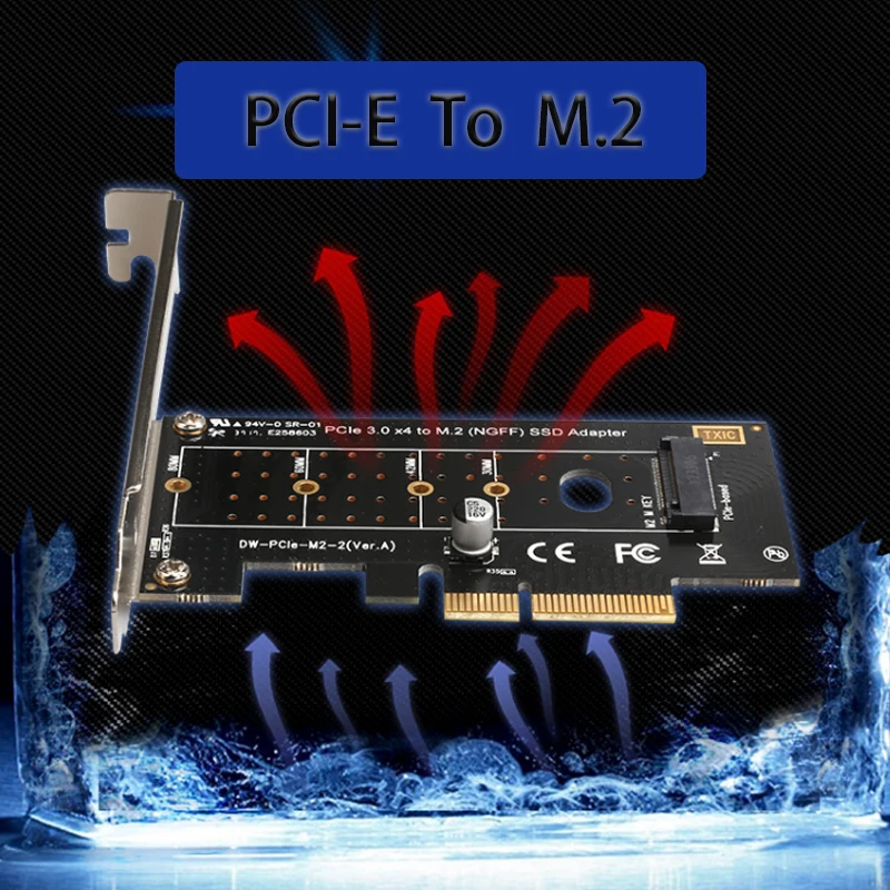 PCI-E Sata Adapter M.2 adapter card game Expansion card PCI-E To M.2 Card Riser Card Adapter M2 nvme Extender PCIe Converter