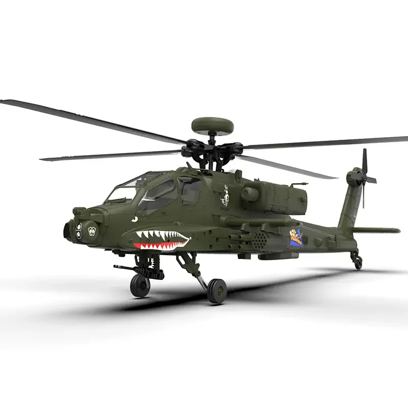 Yuxiang Apache 6-Channel Armed Remote Control Helicopter 3D Inverted Direct Drive Brushless Simulation Model Toy Festival Gift