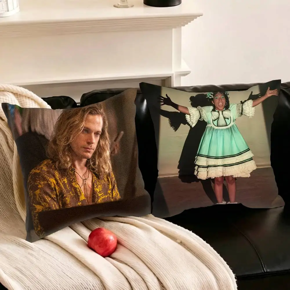 Interview with the V-Vampire Film  Various Sizes Square Pillowcase For Car Home Bedchamber Decor